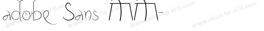 adobe Sans MM字体转换